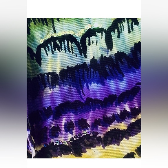 Rare Life Style Women’s Jacket Size XL Button Multi Colored Abstract  Beaded - Picture 3 of 9